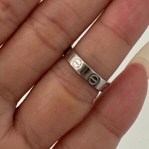 Authentic Cartier mini LOVE band.